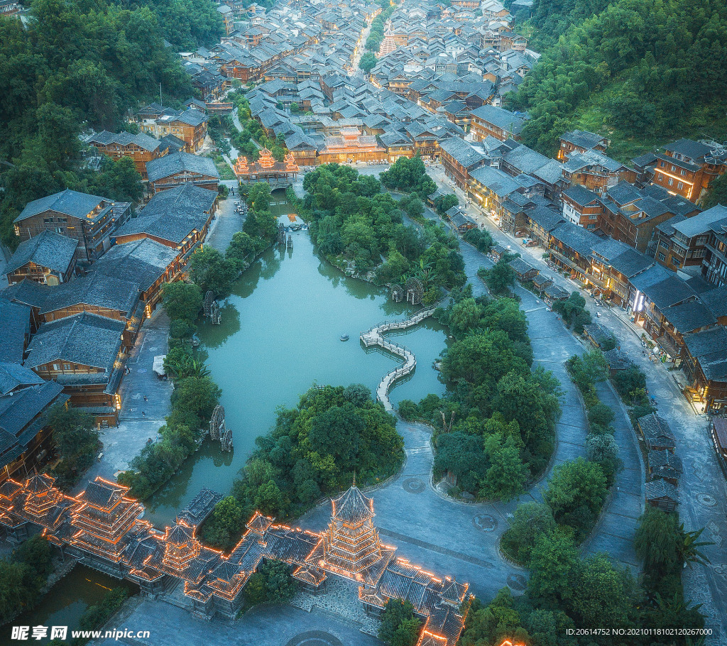 美丽的水乡风景