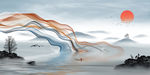 轻奢山水画