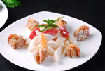 菜沙拉油条虾