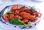 菜烧汁玉兔鱼