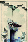 中国风古典水墨民俗古风装饰画
