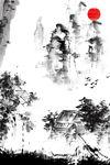 中国风古典水墨民俗古风装饰画