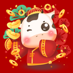 卡通牛