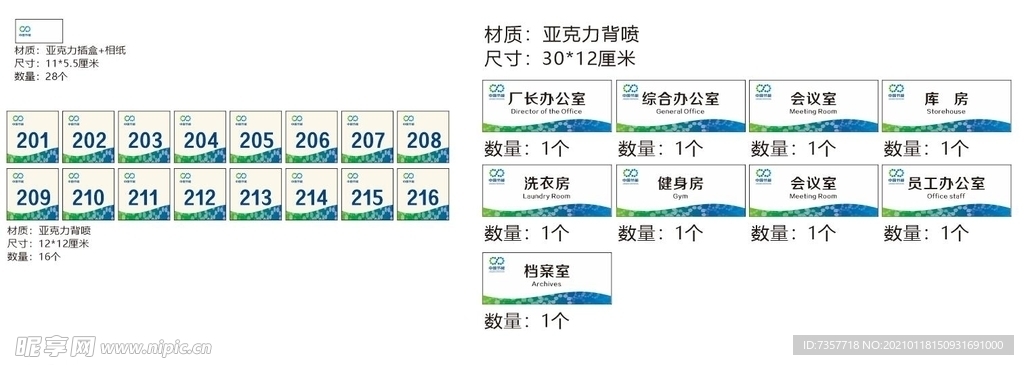 科室牌