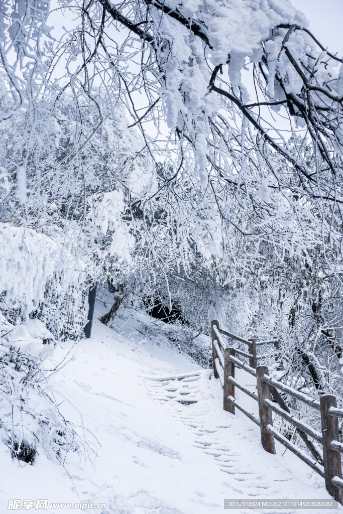 峨眉山雪景