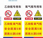 乙炔瓶氧气瓶专用车标识