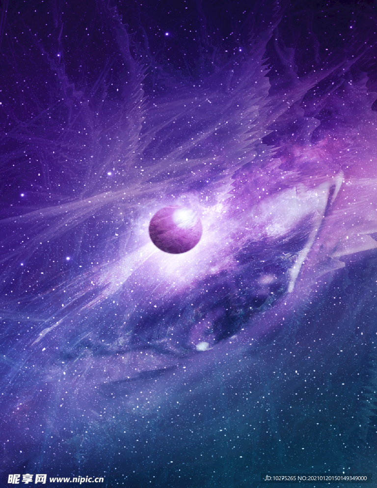 紫色星球背景素材