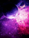 紫色宇宙星球背景素材