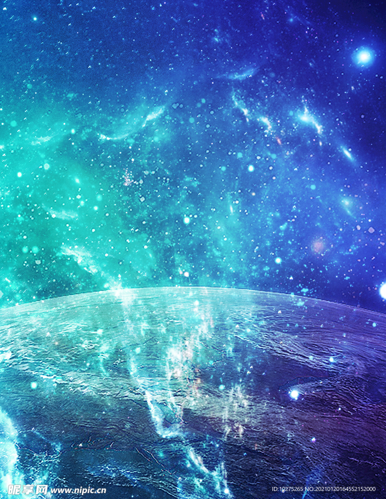 炫酷唯美星空背景素材