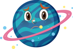 矢量卡通行星