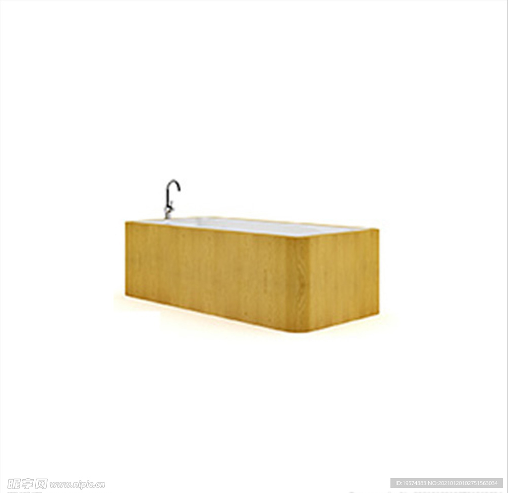 C4D模型坐浴浴缸