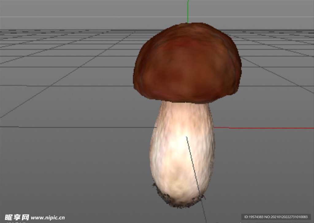 C4D模型蘑菇 蔬菜