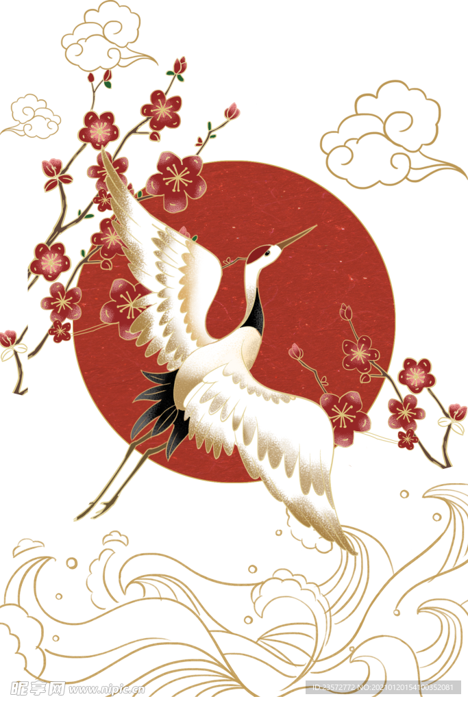 国潮元素梅花