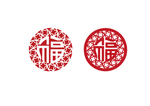 圆形福字剪纸