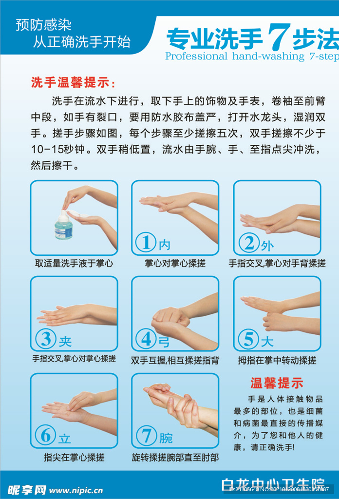 七步洗手法