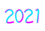 2021渐变字体 矢量图