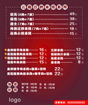 米线价格表