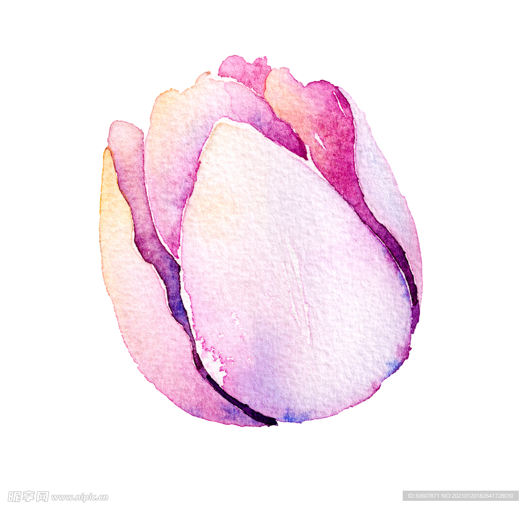 水彩花
