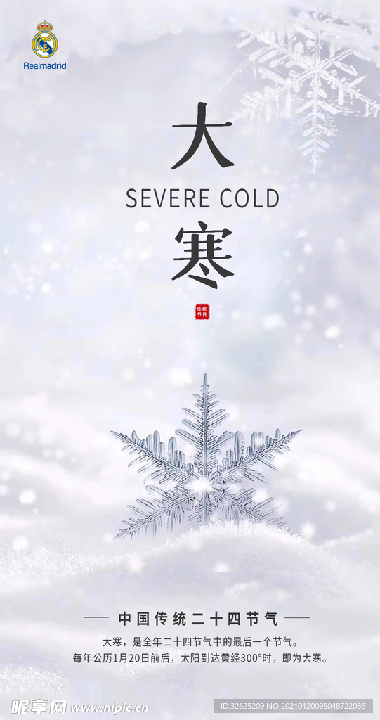 二十四节气大寒海报