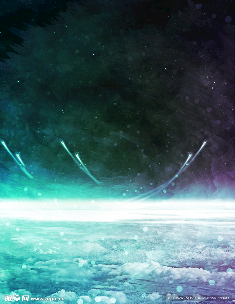 梦幻星空炫酷背景素材