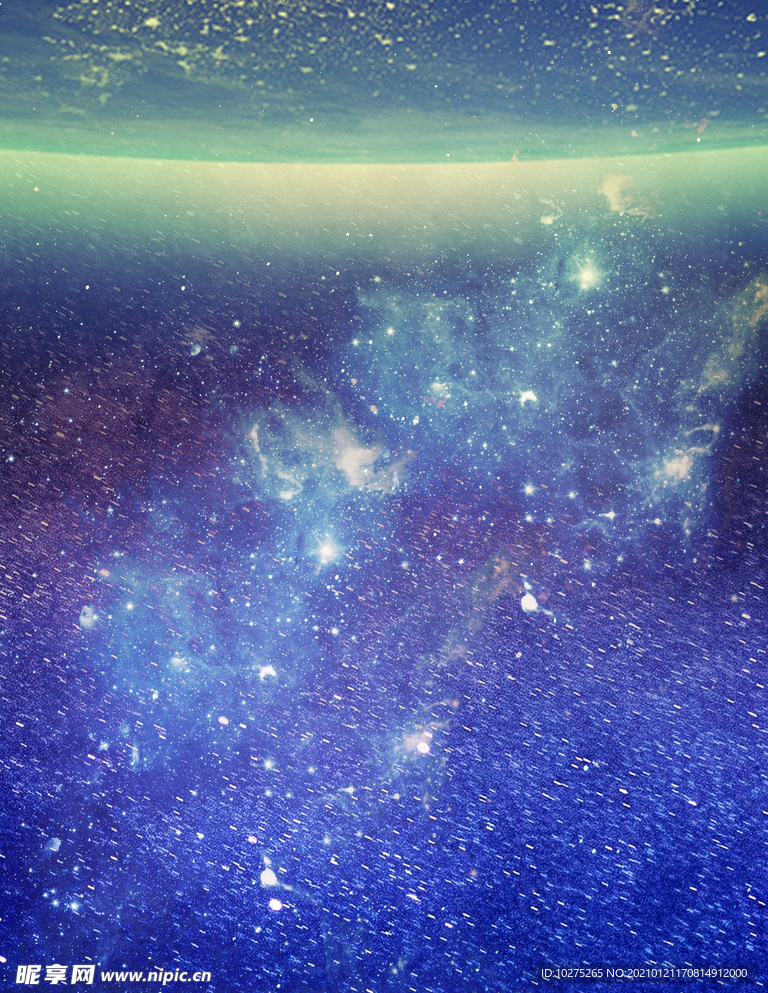 科幻蓝色宇宙背景素材