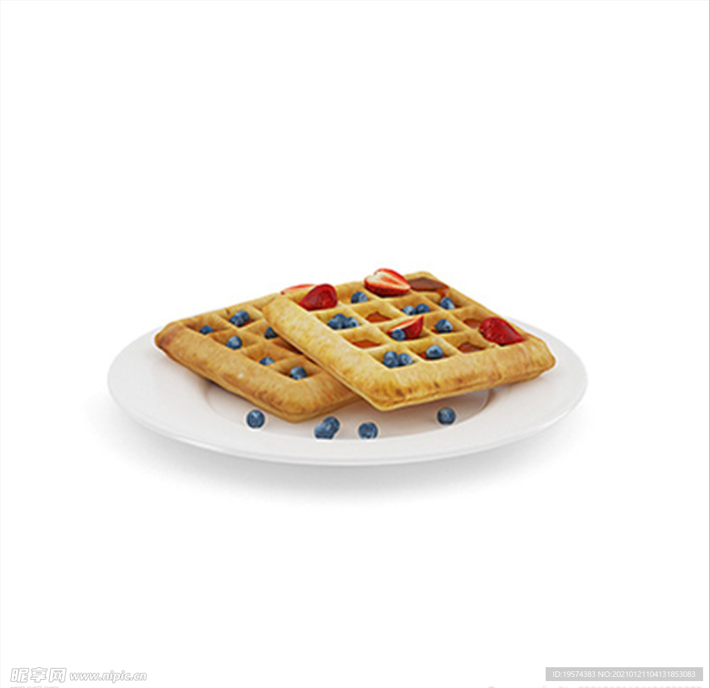 C4D模型华夫饼