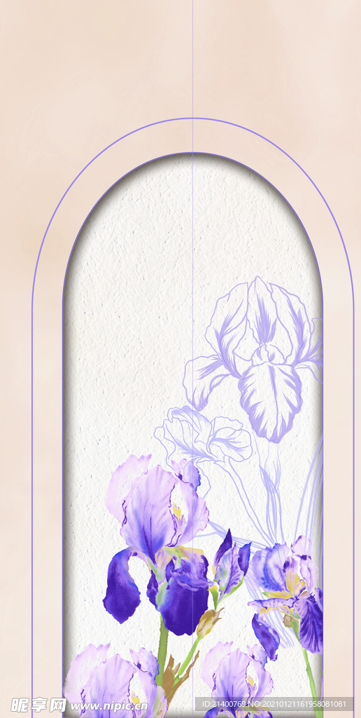 紫色婚礼 鸢尾花 鸢尾花背景