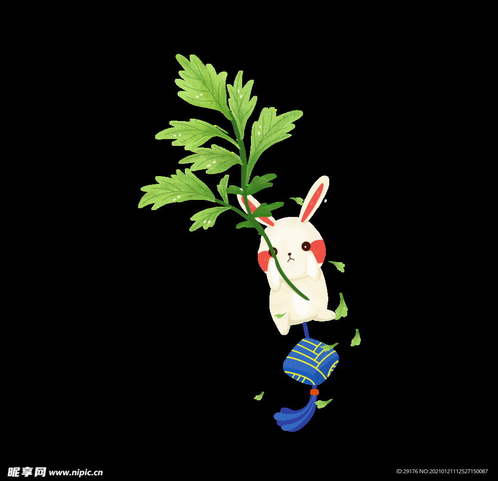 艾叶兔子香包