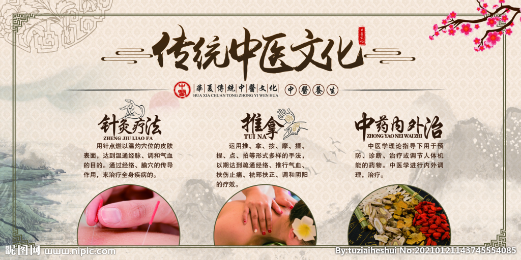 传统中医文化活动宣传海报素材