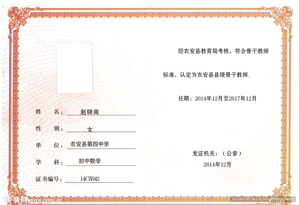 荣誉证书底纹 荣誉证书芯