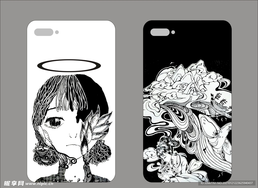 插画手机壳