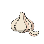 卡通大蒜