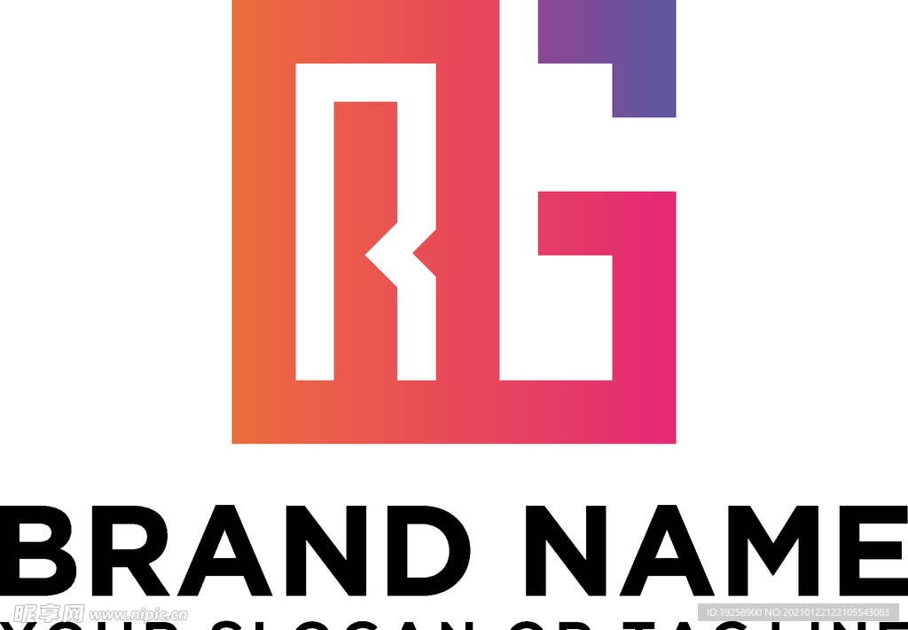 字母RG图标