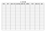 工资表