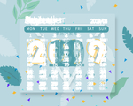 2019清爽台历