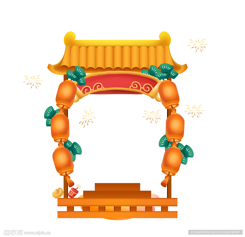 国潮边框