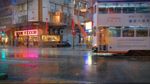 高清城市街道夜景穿梭车流