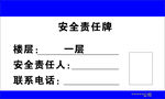 消防安全责任牌