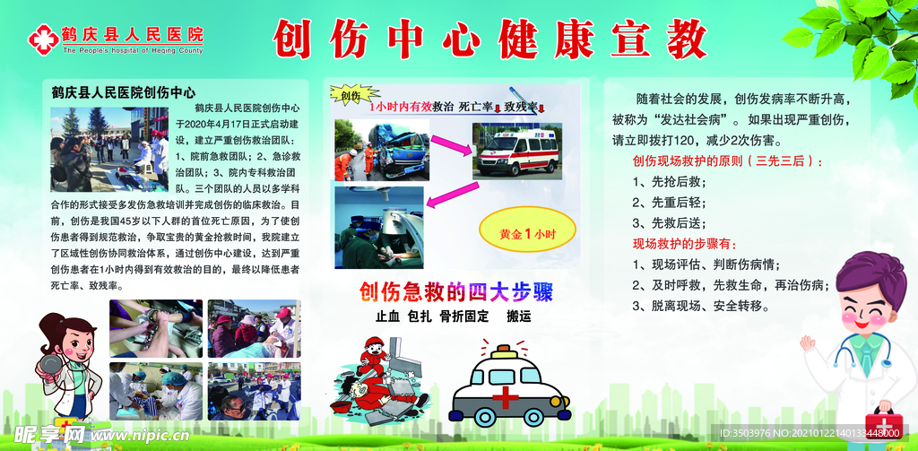 创伤中心宣传栏