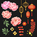 中国传统新年元素