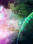 科技感星空星球背景素材