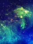科幻梦幻星空海报背景