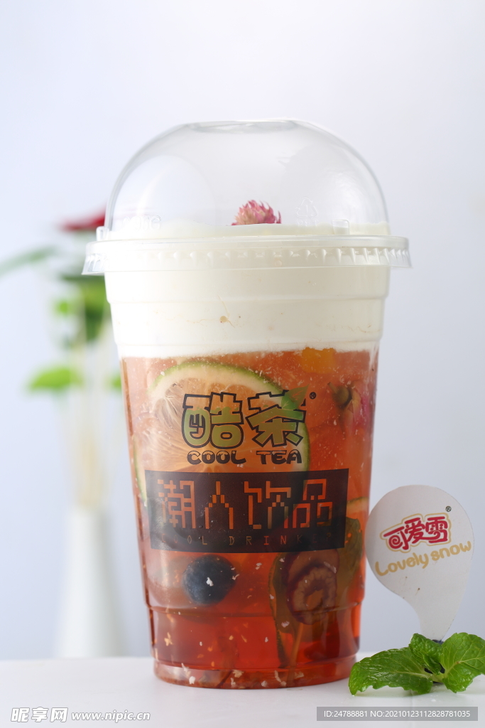 奶盖茶 饮品 夏日 奶茶 果茶