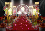大红色中式婚礼效果图