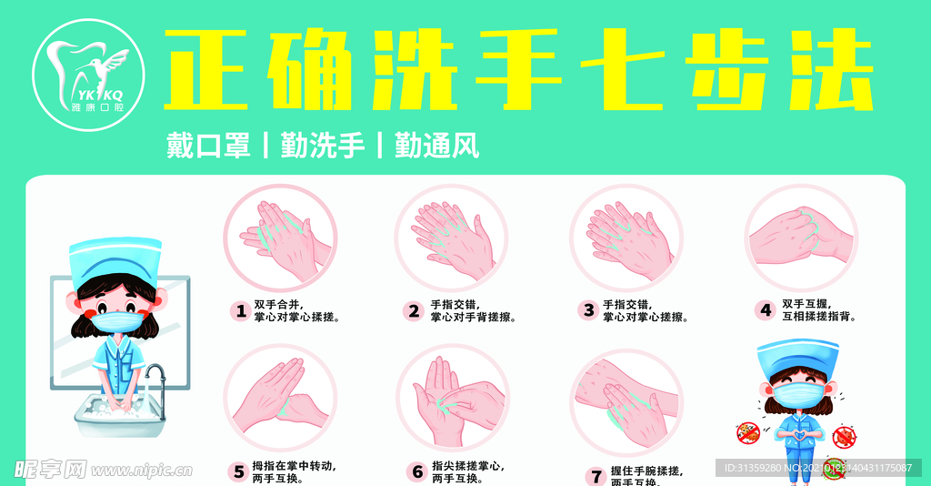 七步洗手法