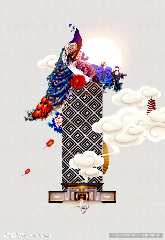 房地产广告背景