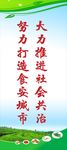 食品道旗 文明城市展板