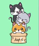 卡通小猫