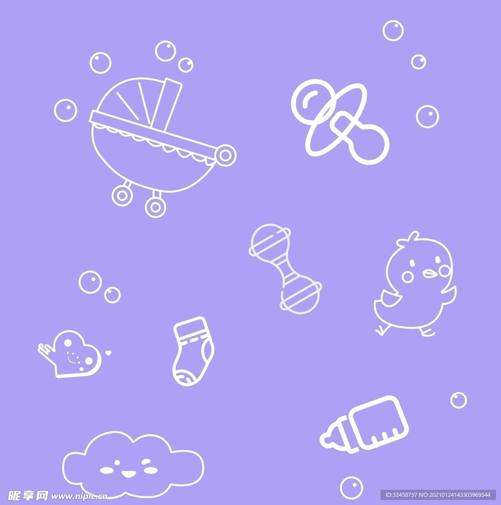 儿童底纹