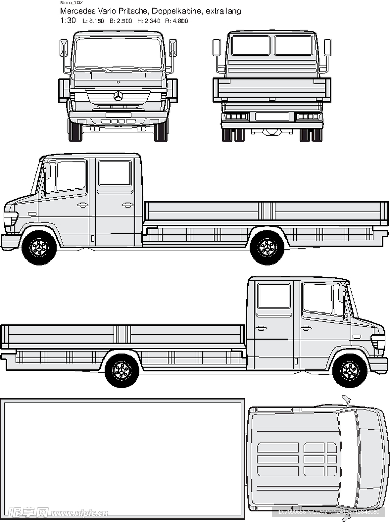 梅赛德斯工程车